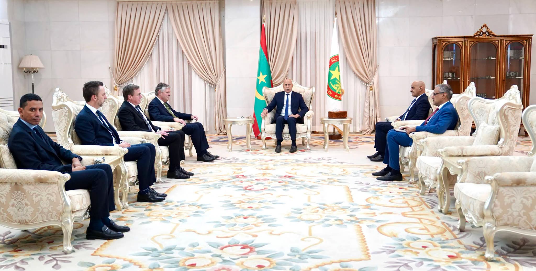 رئيس الجمهورية يستقبل وفدا من شركة كوسموس انرجى