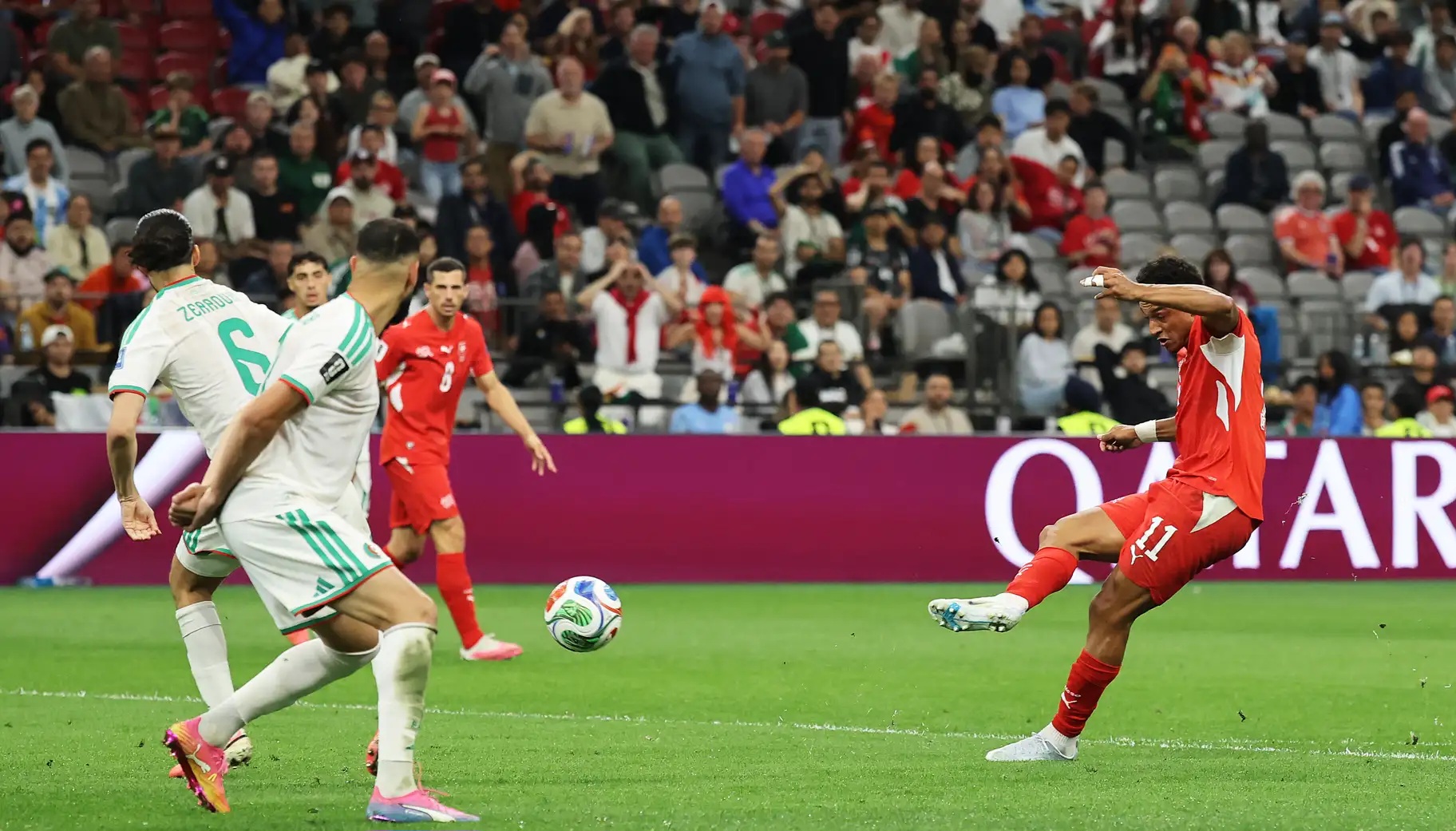 المنتخب الجزائري يغادر المونديال بعد هزيمته أمام اسويسرا