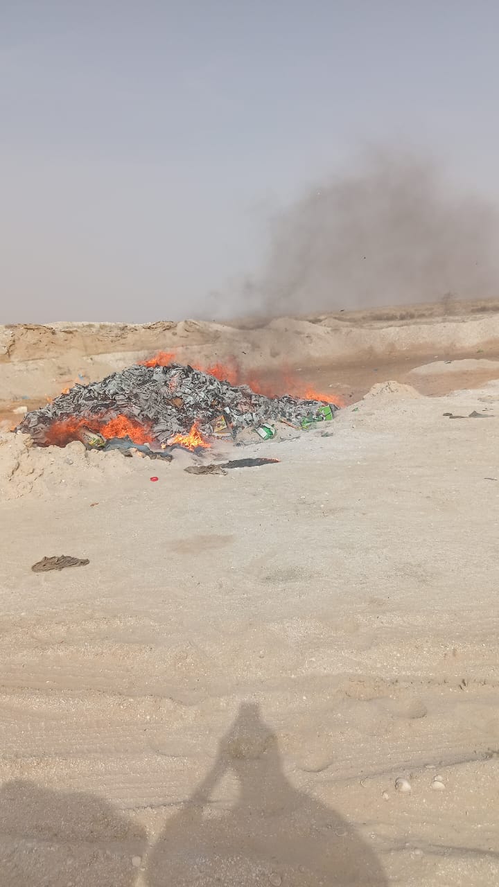 مصادرة و إتلاف أطنان من المواد منتهية الصلاحية